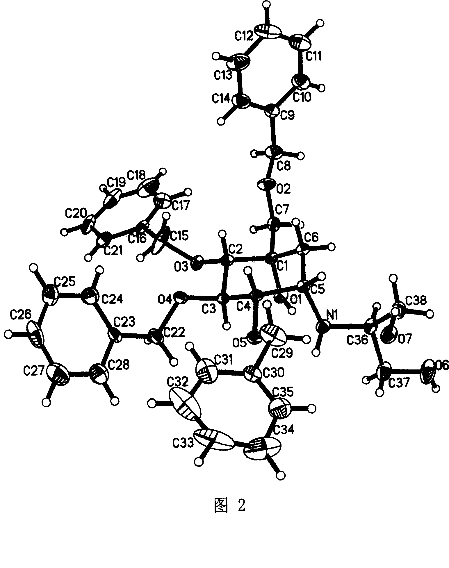 Tetrabenzyl voglibose crystallizing and preparing process