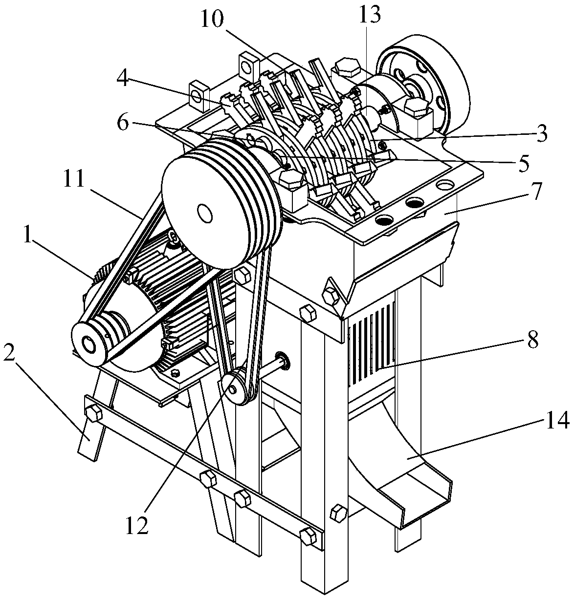 Hammer-type straw pulverizer