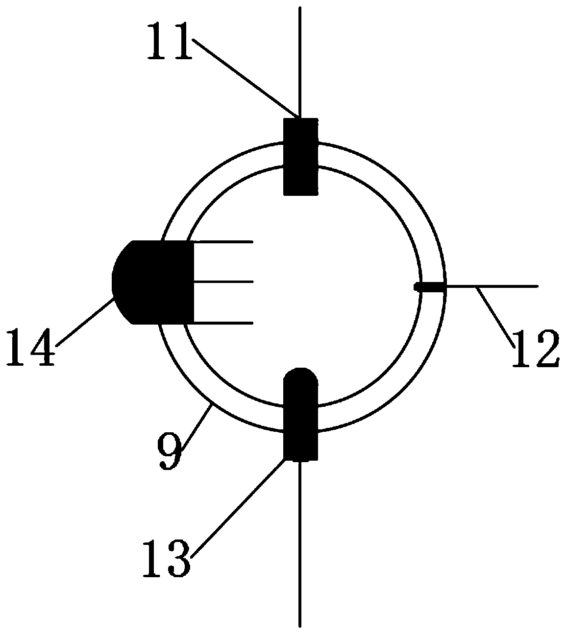 Comprehensive testing device for crystallization pressure, frost heaving and salt heaving of saline soil