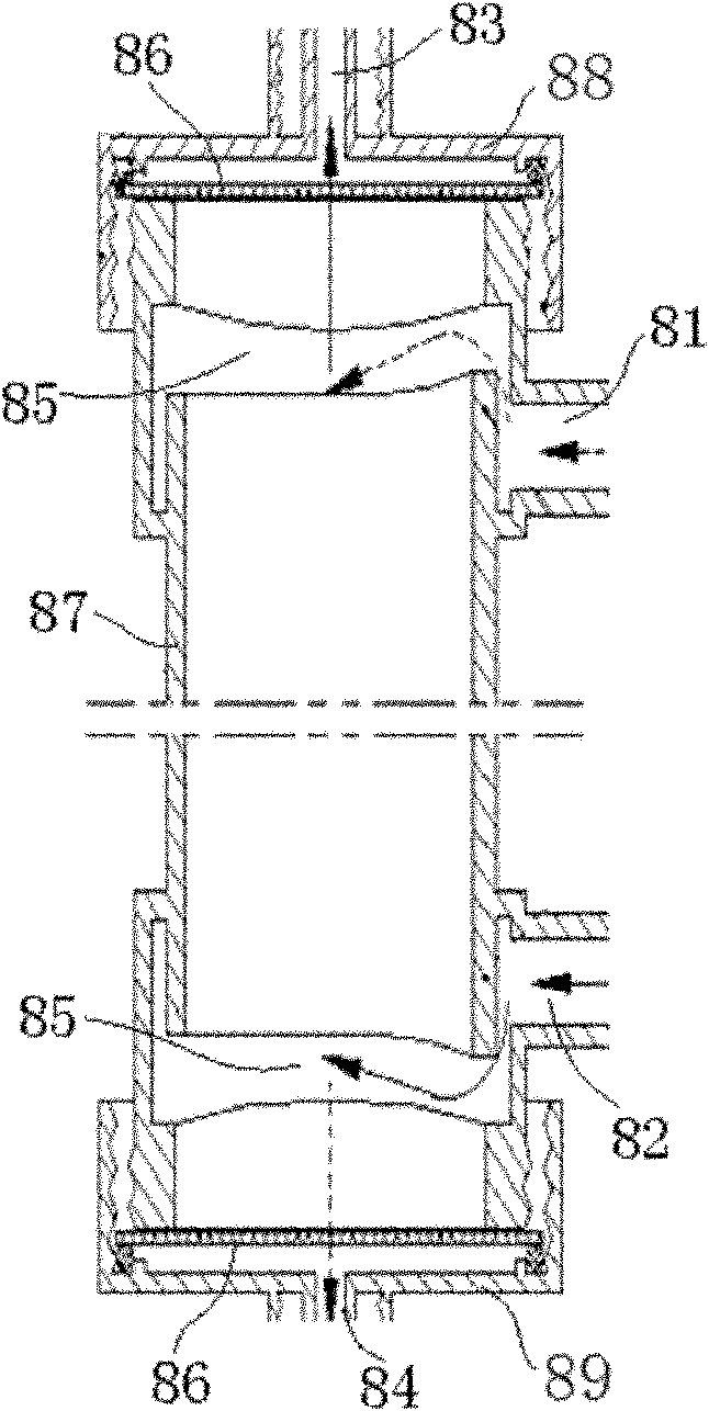 Reciprocally turning perfusion bioreactor for biological artificial liver and processing method thereof