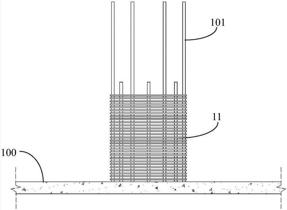 Construction method for fabricated concrete structure horizontal prefabricated components