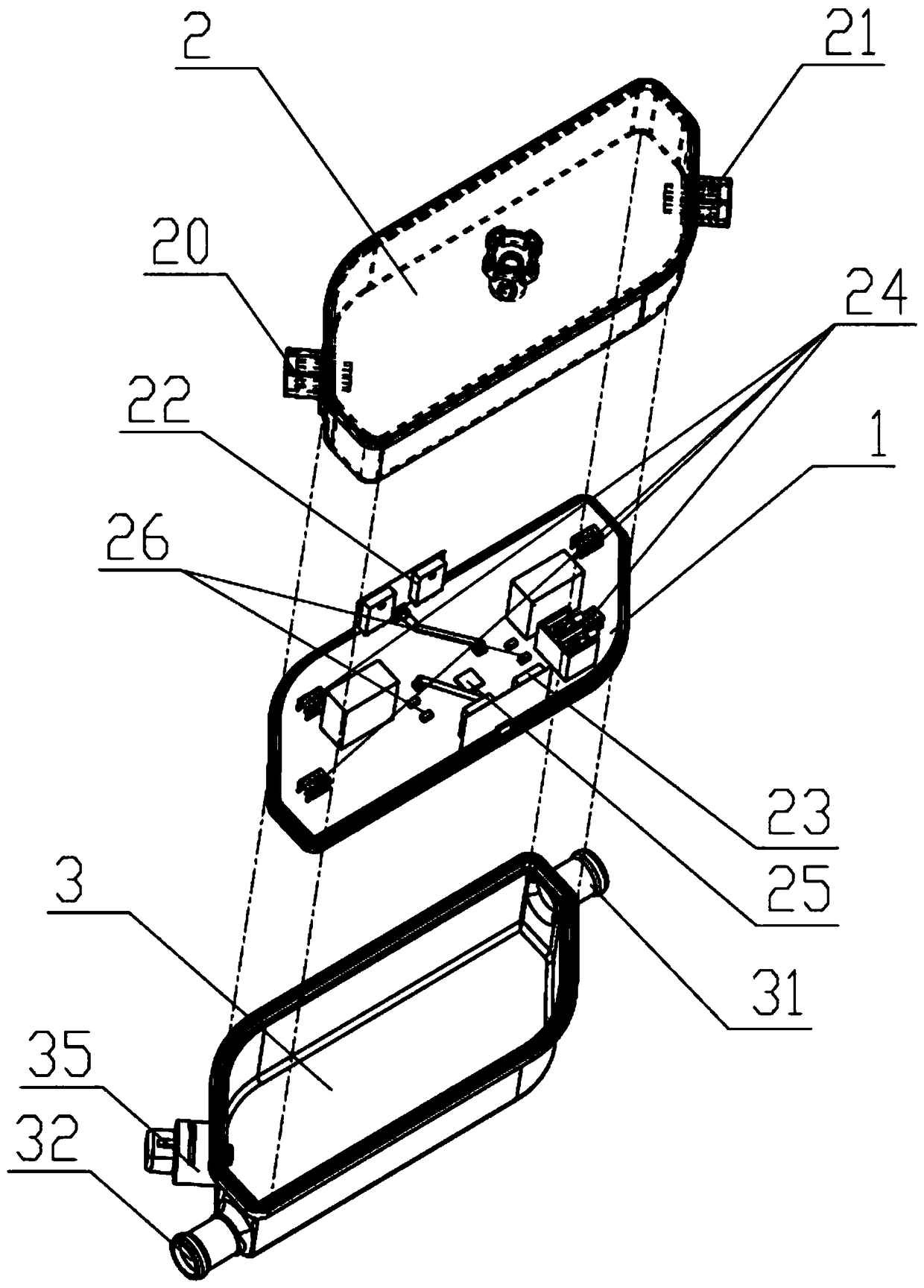 Resistance wire liquid heater for heat management of new energy automobiles