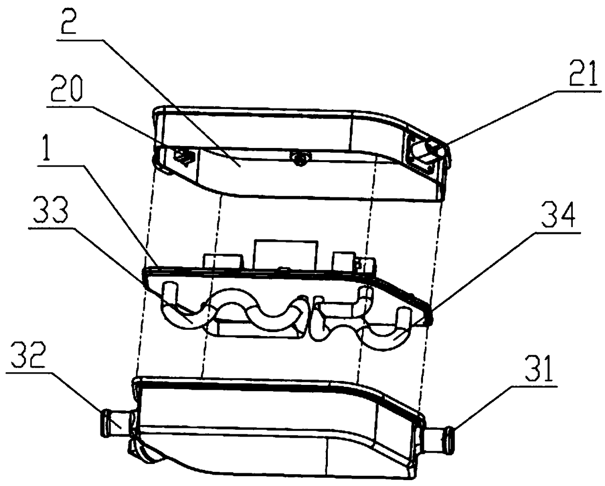 Resistance wire liquid heater for heat management of new energy automobiles