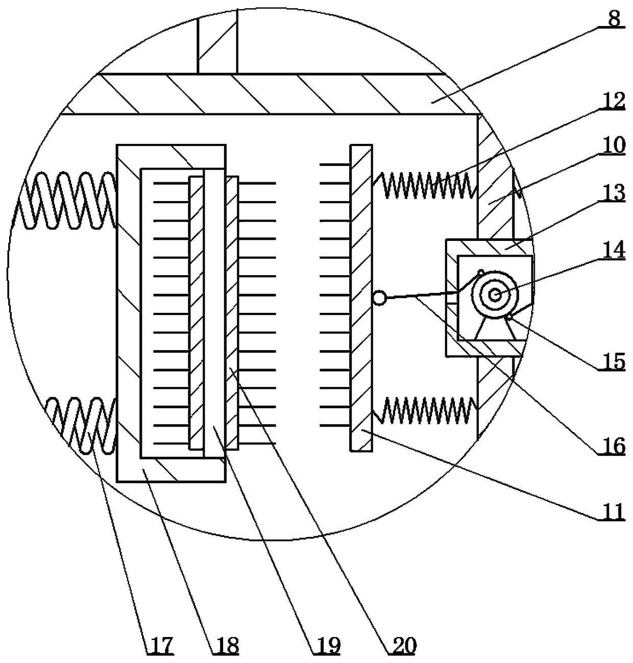 Pipe wall cleaning device for industrial pipes