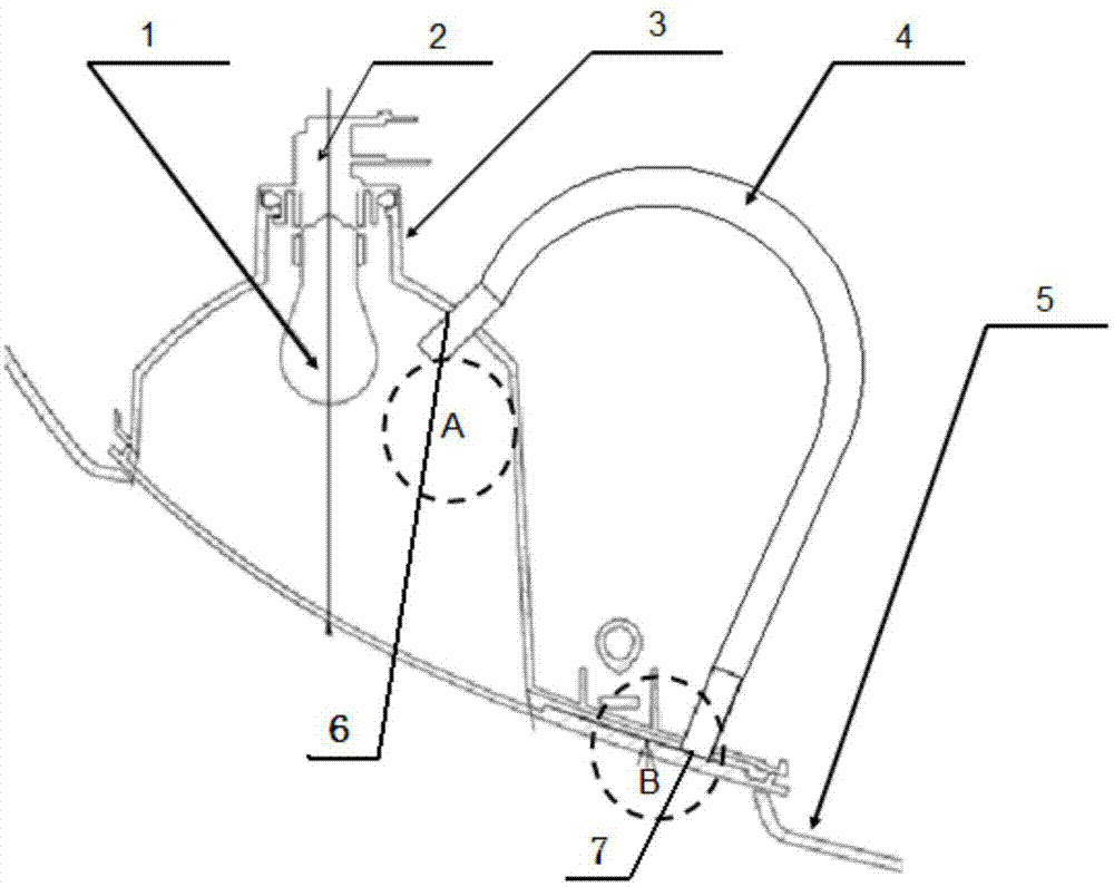 Car lamp structure preventing water vapor condensation of car lamp