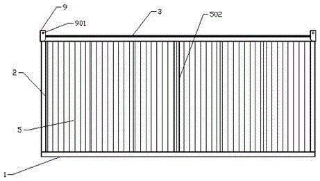 Container room with improved stand column structure