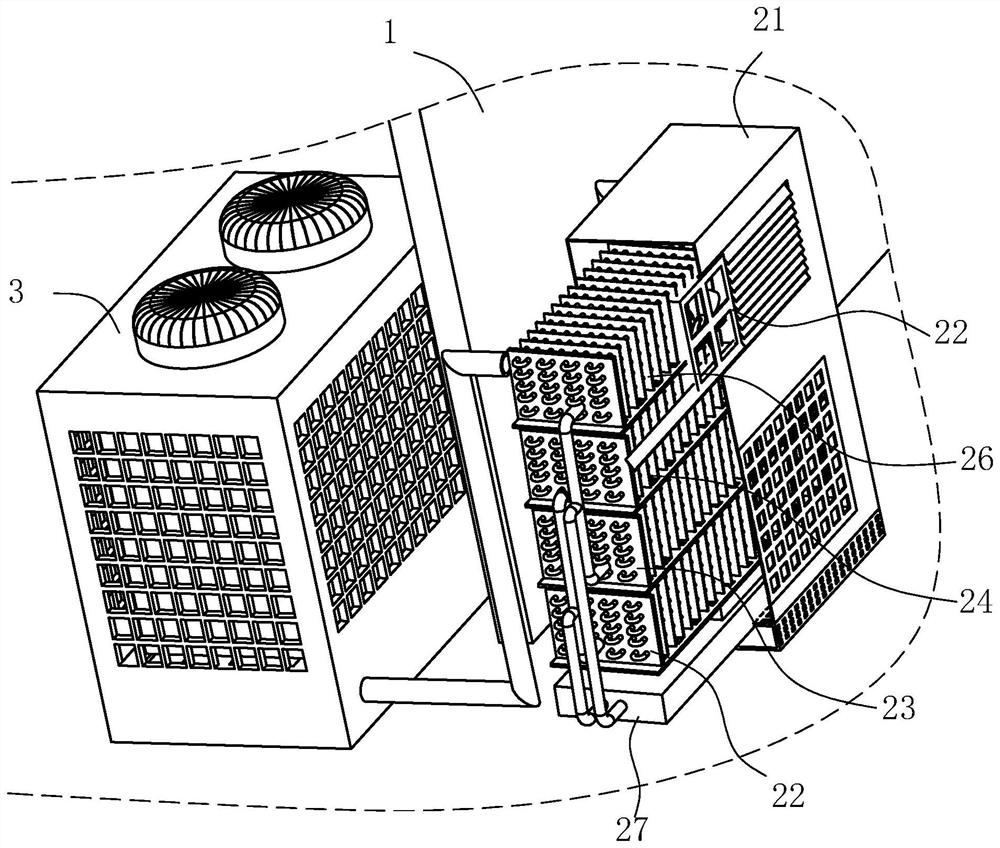 Hot-blast air type warming, constant-temperature and constant-humidity system