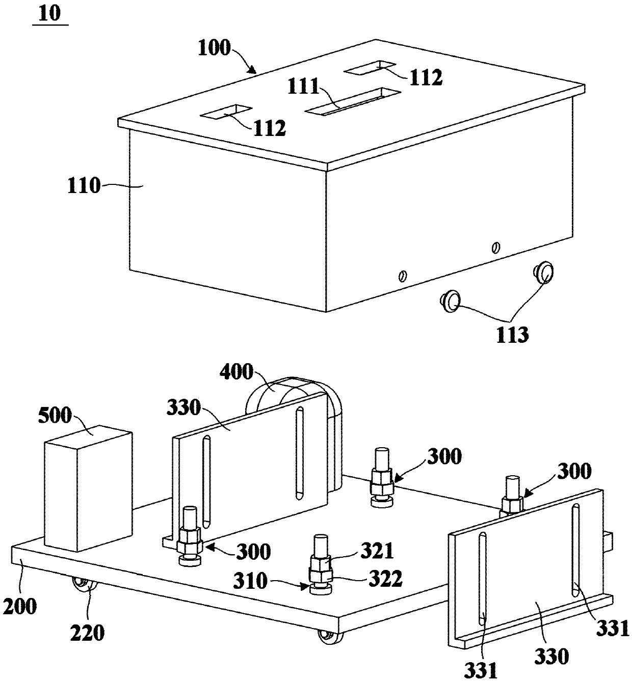 Refrigerating module for refrigeration and freezing device and refrigeration and freezing device