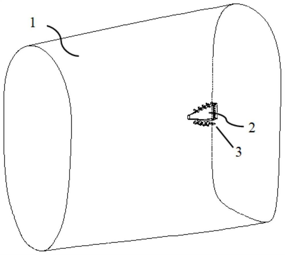 Ventilation cooling air inlet channel for improving air inlet efficiency of NACA port