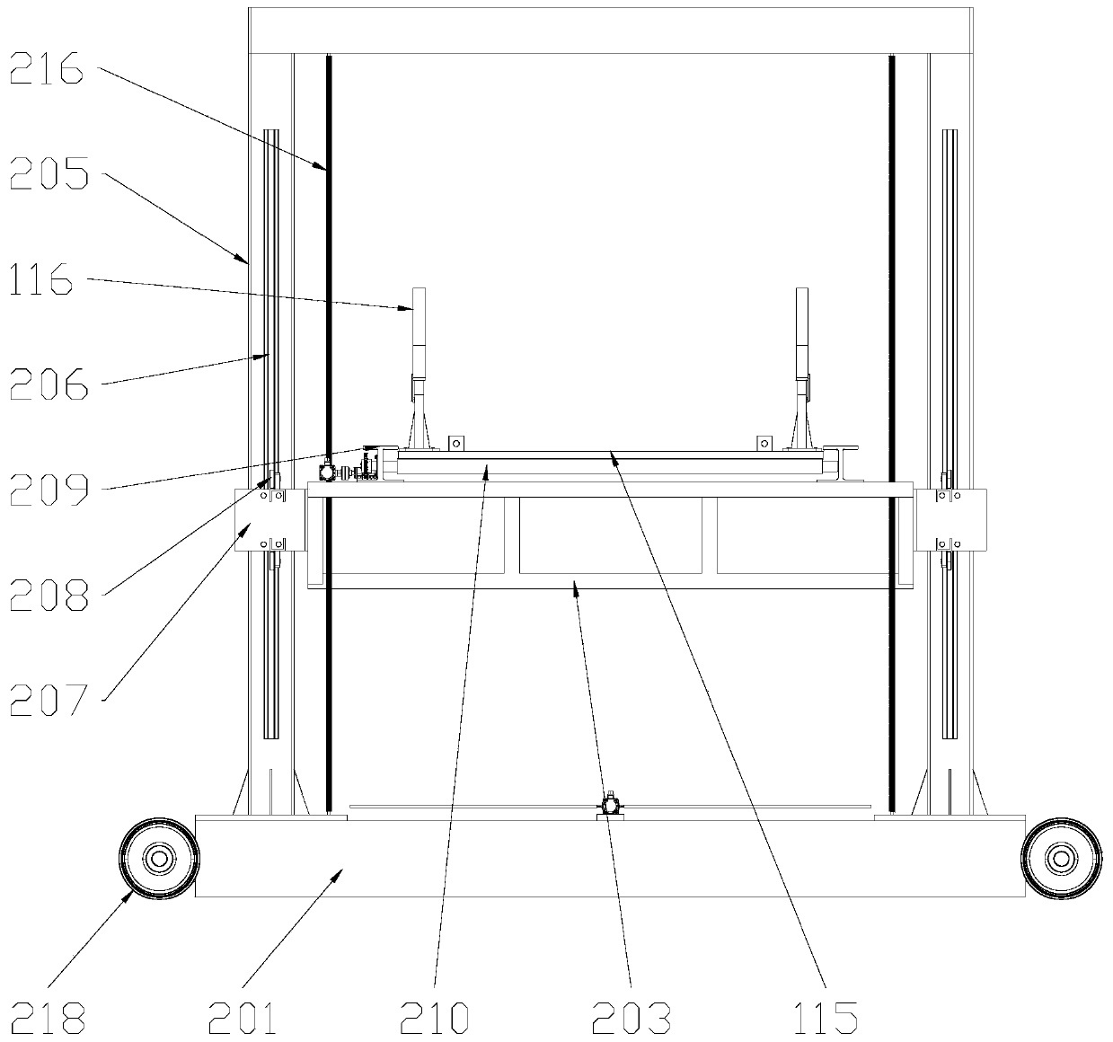 Stacking and transferring system for shaft products