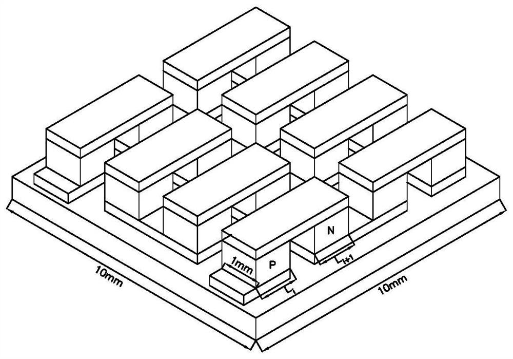 Thermoelectric power generation module for fluid waste heat recovery, and structure optimization method thereof