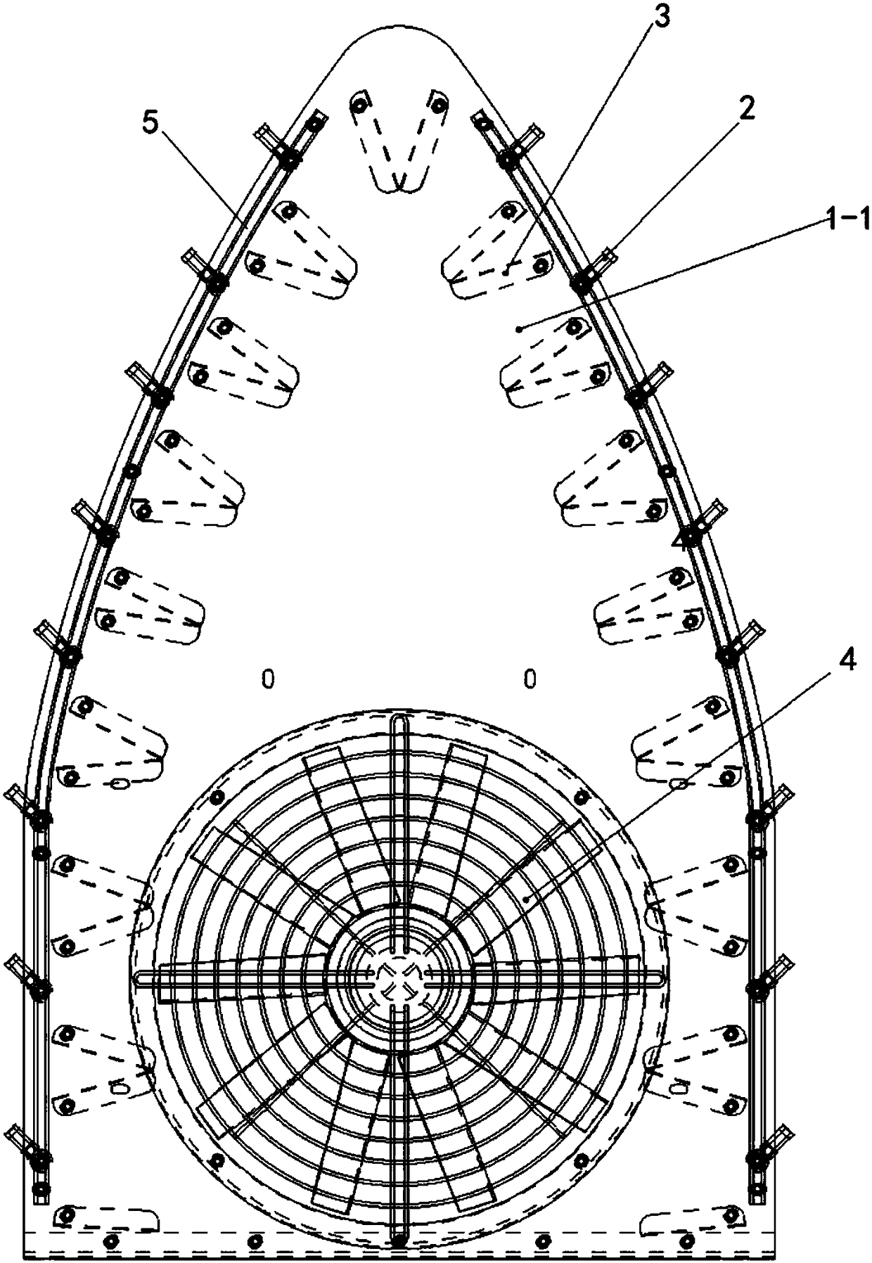 Guide structure of spraying system