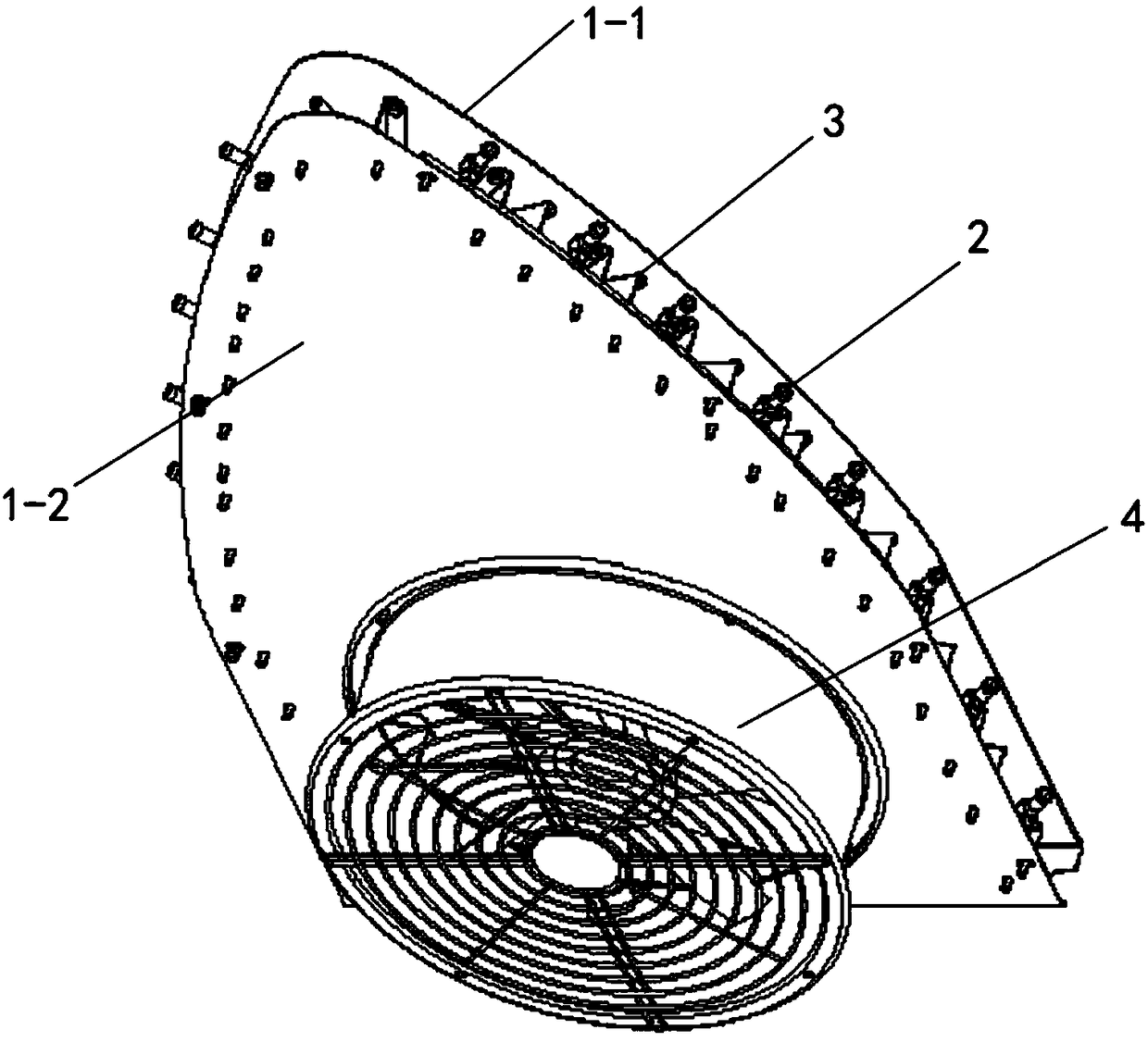 Guide structure of spraying system