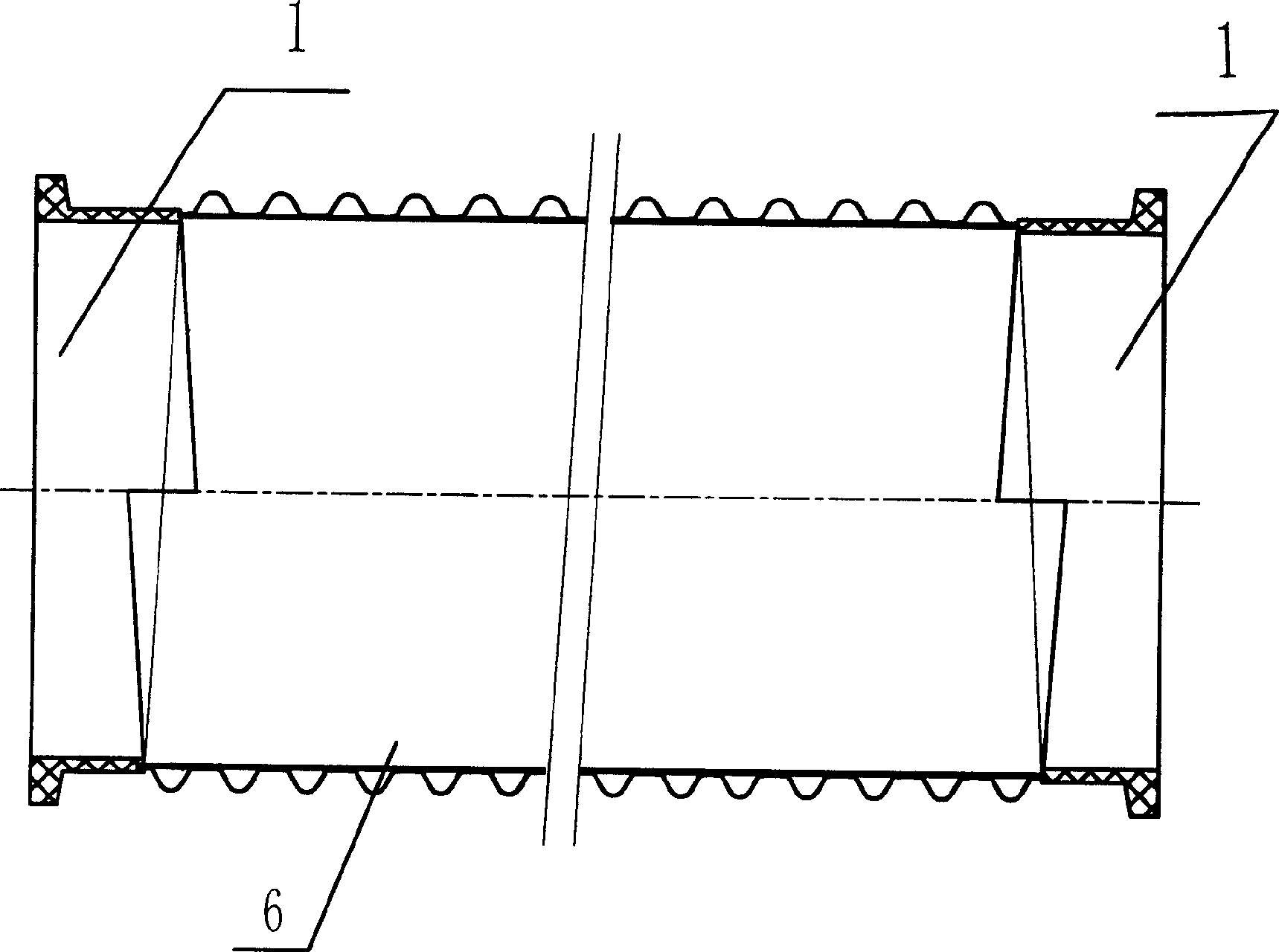 Plain end screw pipe and processing method thereof