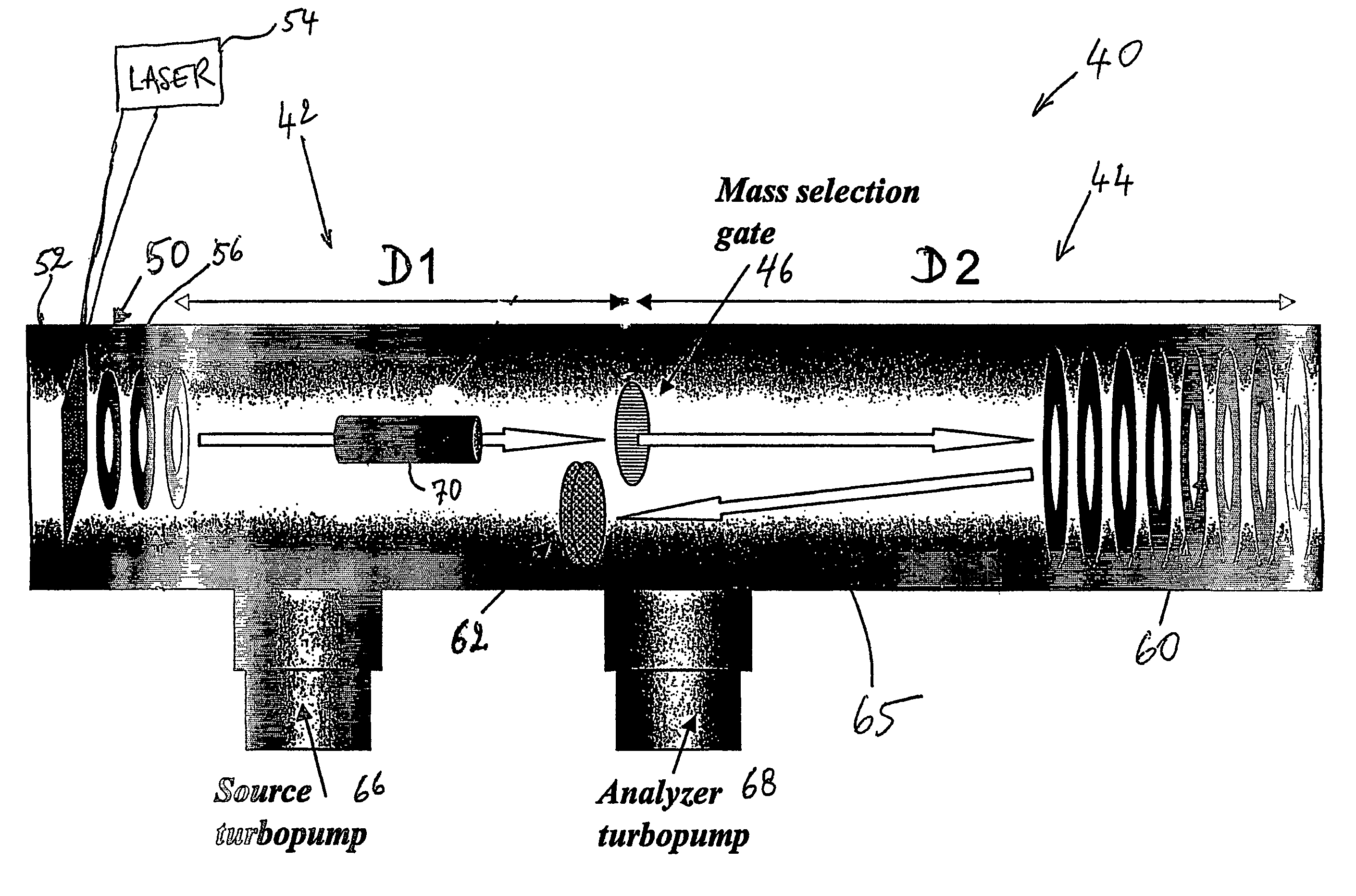 Tandem time-of-flight mass spectrometer