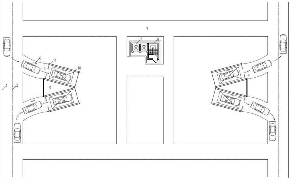 A semi-automatic three-dimensional underground garage