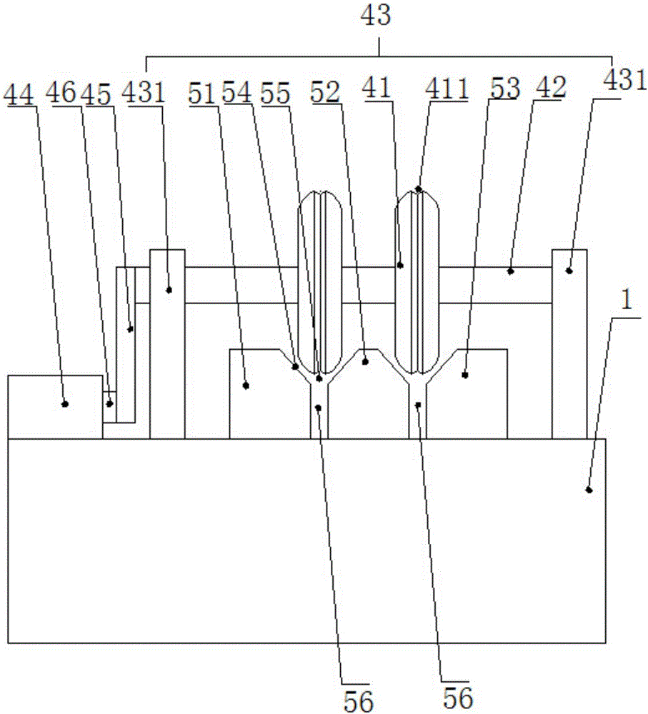 Push mechanism special for willow splitting machine