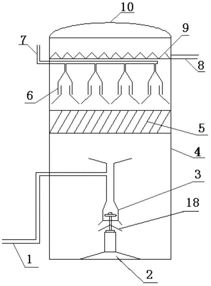 Mechanical internal circulation jet-flow anaerobic reactor and wastewater treatment method thereof