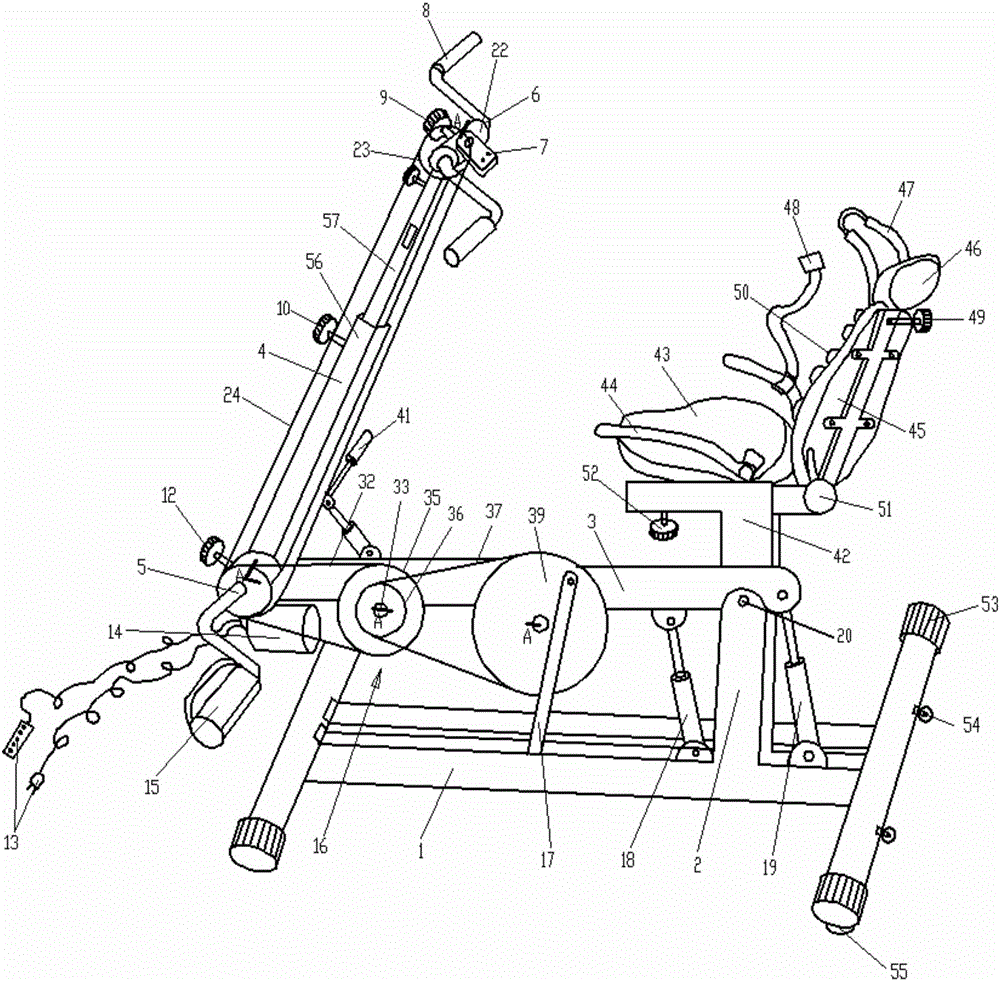 Multi-functional cardiovascular and cerebrovascular rehabilitation exercise handstand device