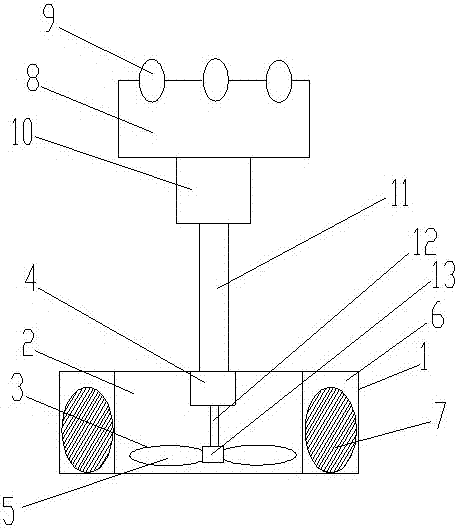 Special flat pressing mobile powder scattering and grinding device for powder drying box