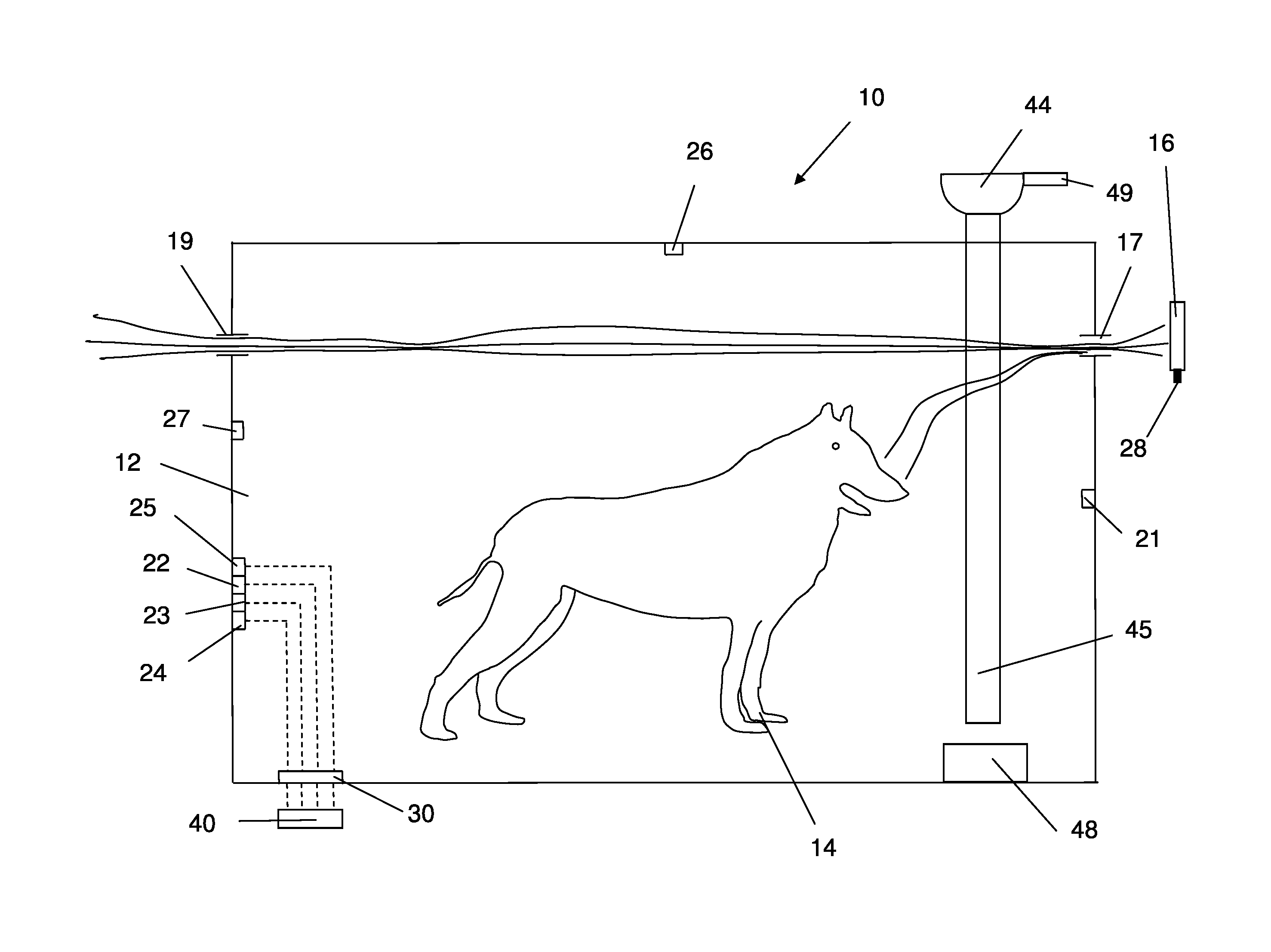 Biological sensor based system for detecting materials