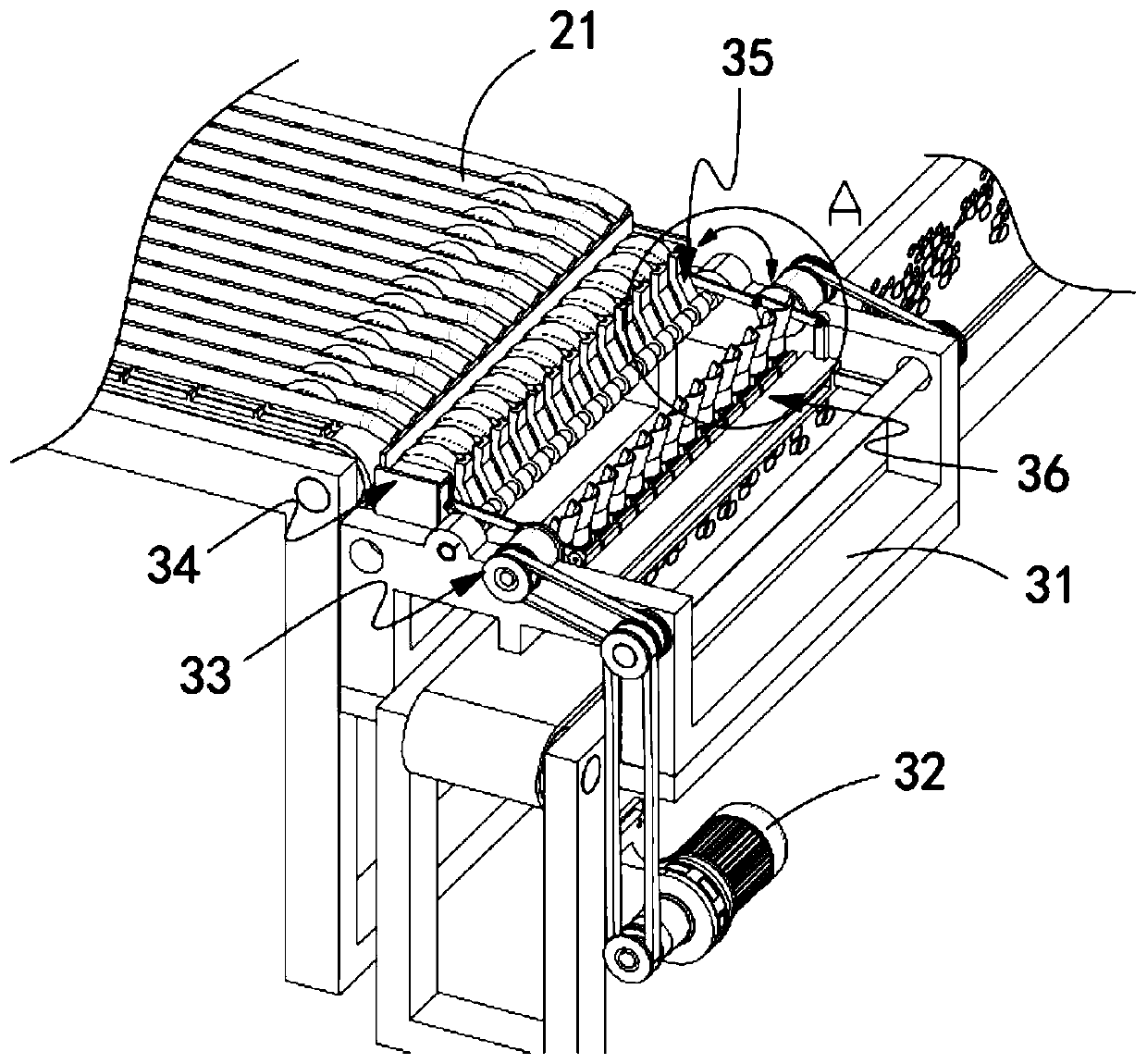 Automatic positioning and rapid slicing device for garlic cloves