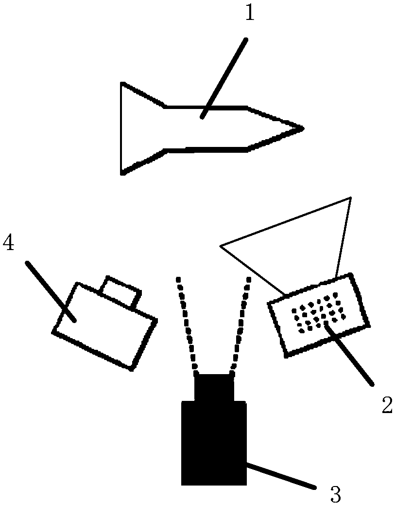 Size and surface pressure measuring method and size and surface pressure measuring device based on pressure sensitive paint and light field camera