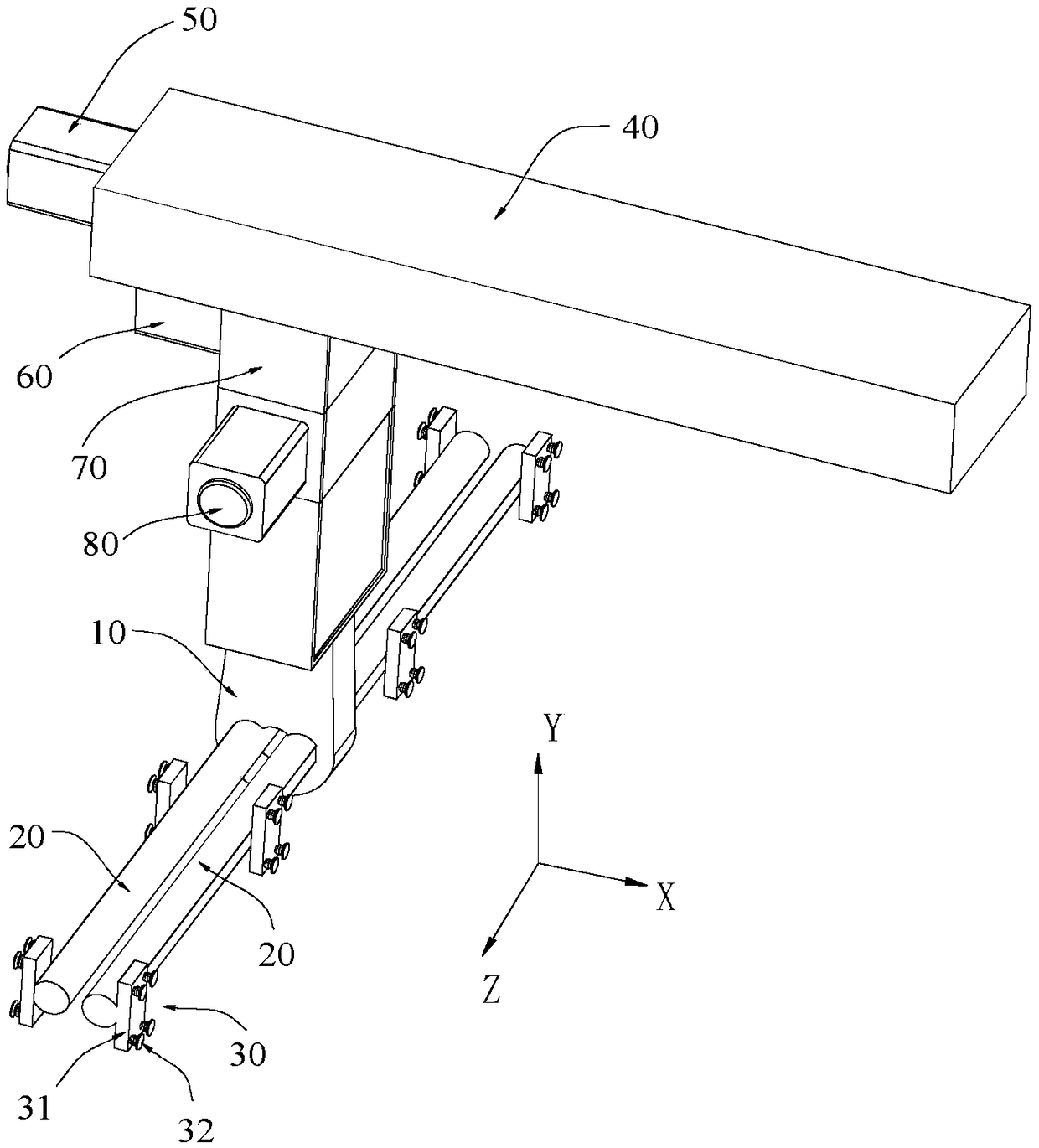 Plate picking-up and placing mechanism, and glass processing machine and method