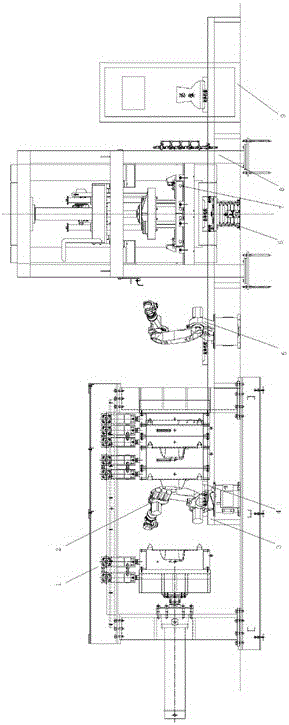 Combined type high-pressure forming system for fully-automatic lifting type in-mould ring-stuck water closet