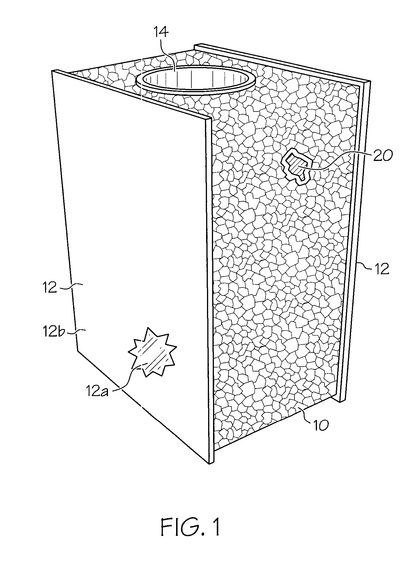 Popcorn based construction material and method for making the same