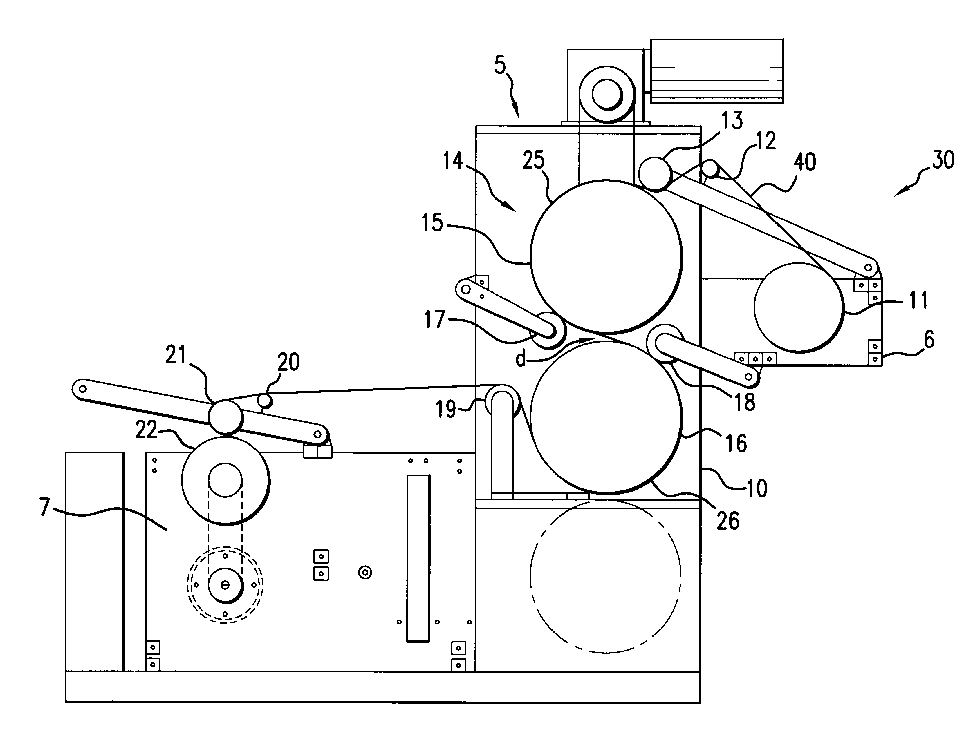 Apparatus and high speed process for making highly stretched film