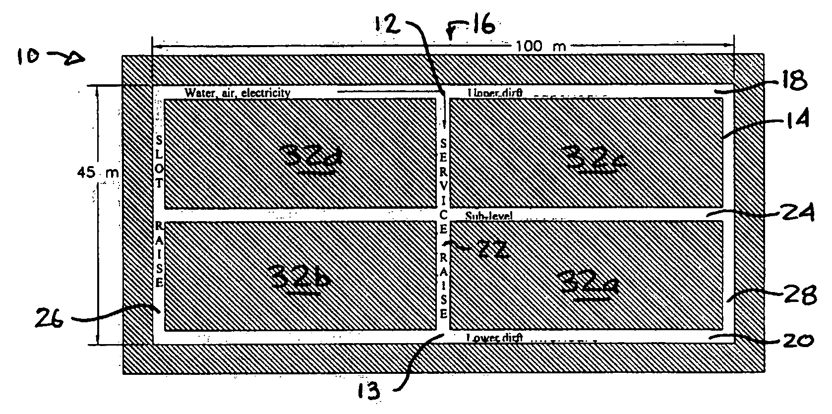 Continuous extraction of underground narrow-vein metal-bearing deposits by thermal rock fragmentation