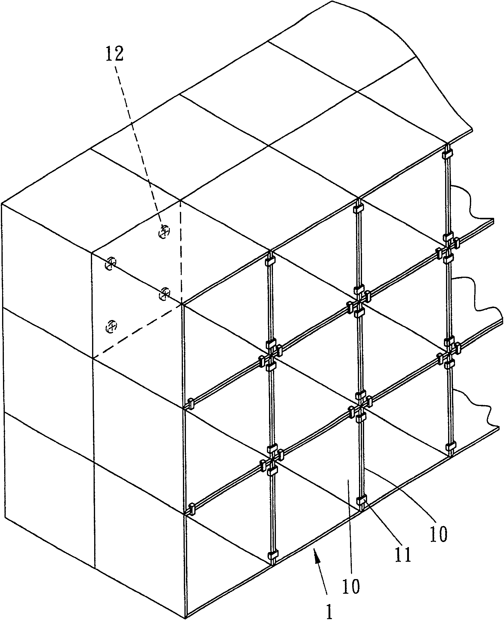 Assembling structure of cabinet