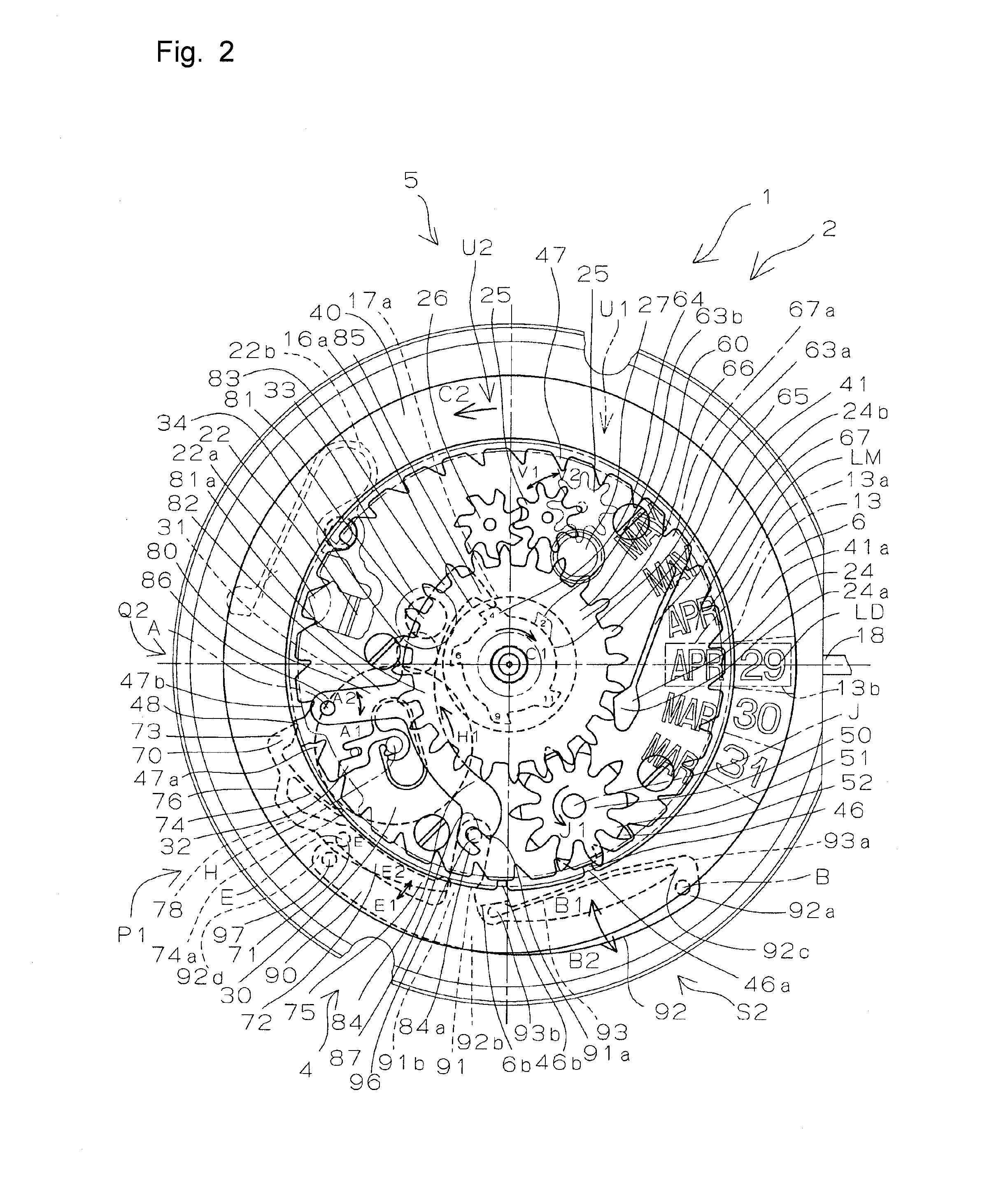 Calendar mechanism and timepiece having the same