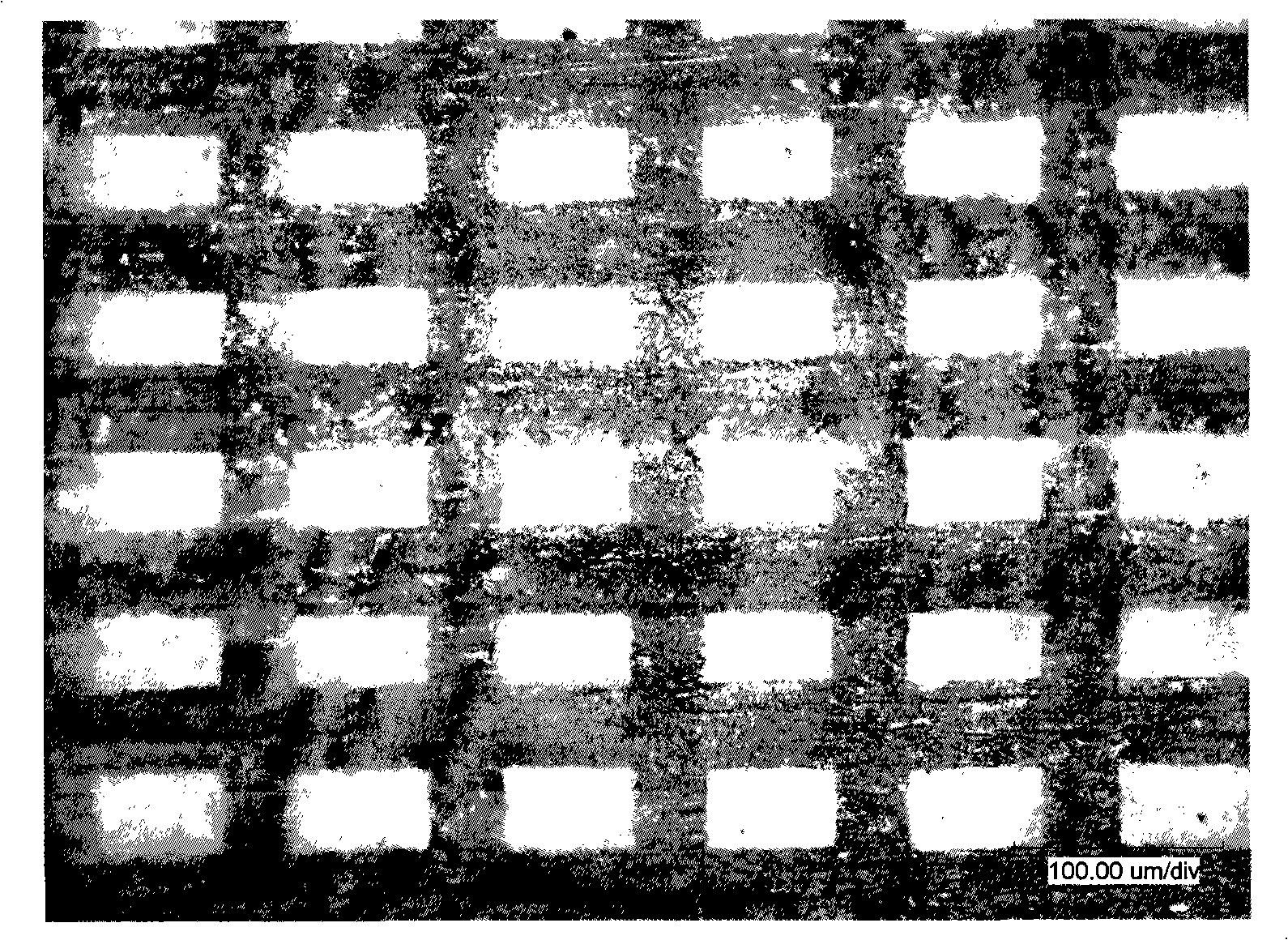 Leadless piezoelectric ceramics/polymer 1-3 structure composite material and method for processing same