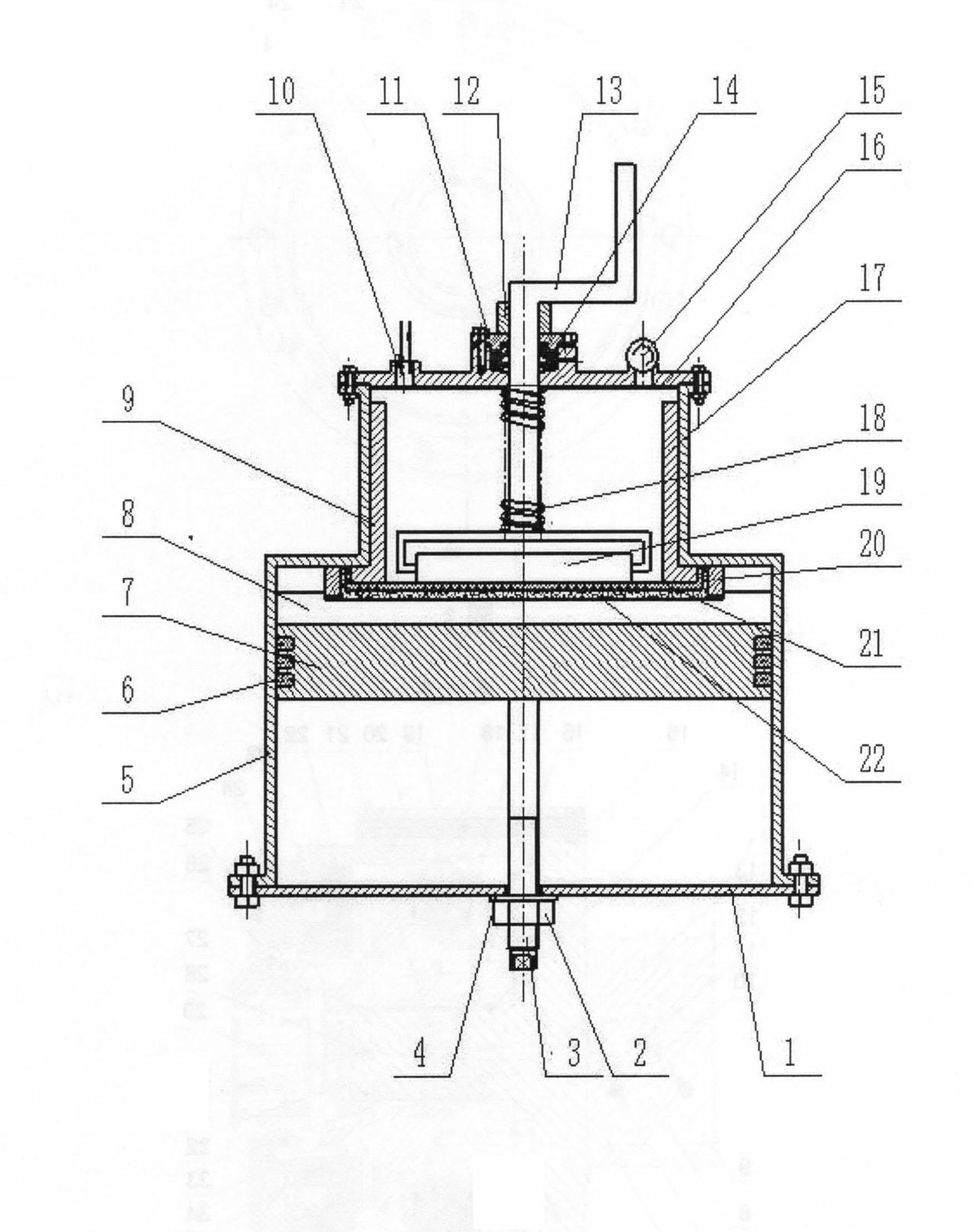 Vacuum impregnation device and method of fiber composite material