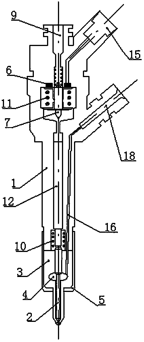 Double-oil-duct oil atomizer with controllable fuel oil temperature