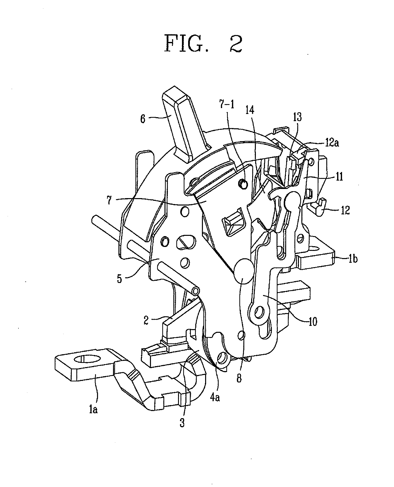 Molded case circuit breaker with contact on mechanism