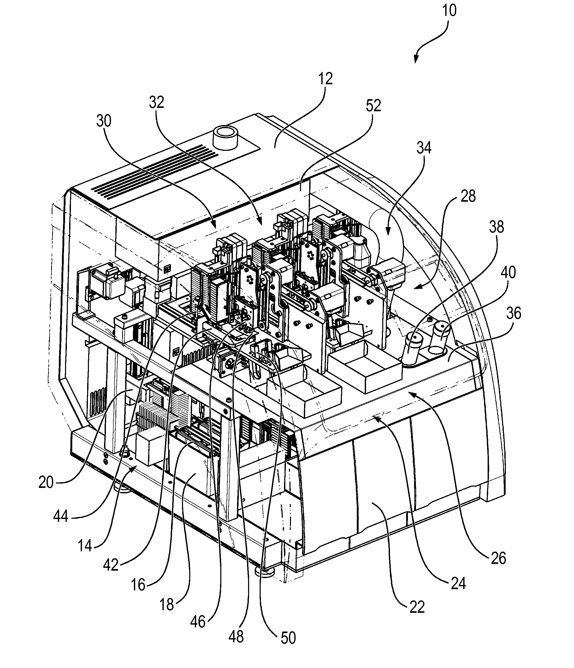 System for handling slides having two coverslipper modules