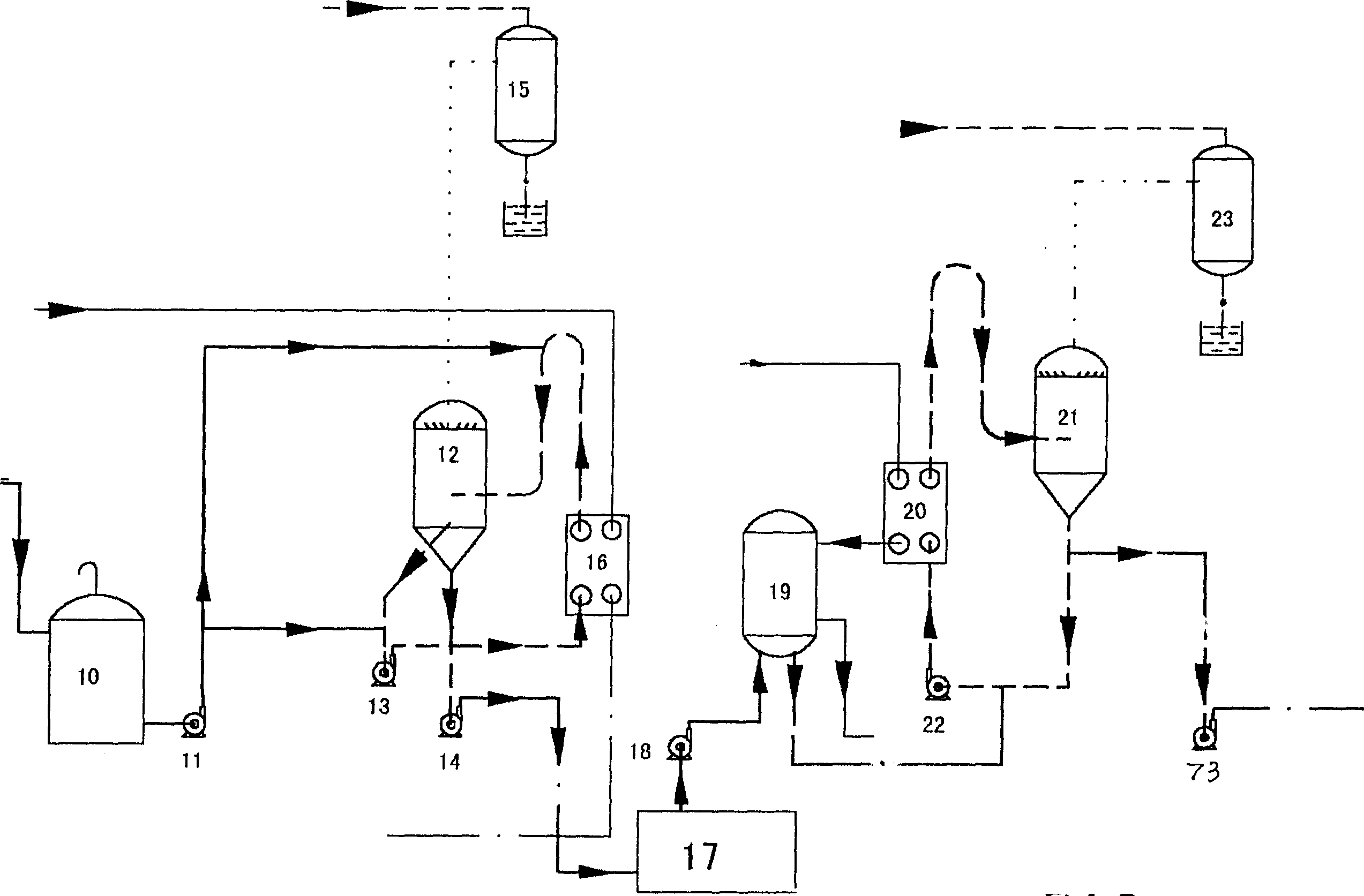 Evaporator and process for continuously producing 38-58% liquid calcium chloride