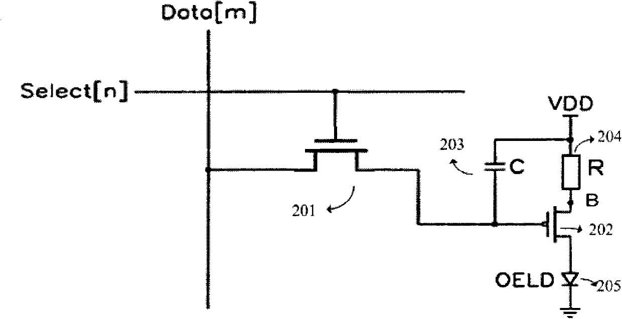 Organic light-emitting diode (LED) pixel circuit and display device