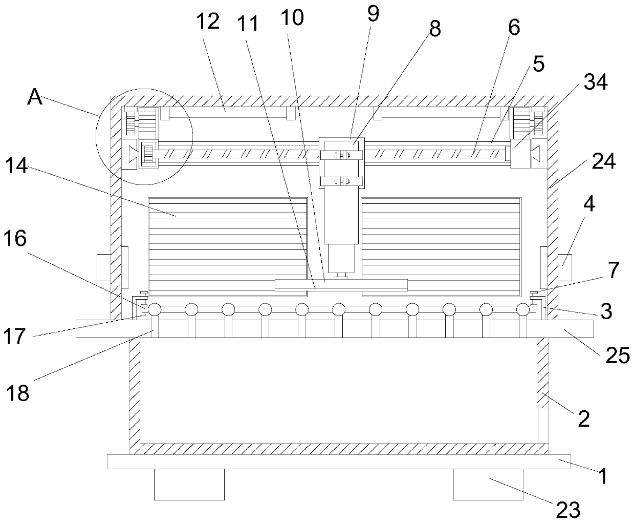 Polishing and grinding device for pearl processing