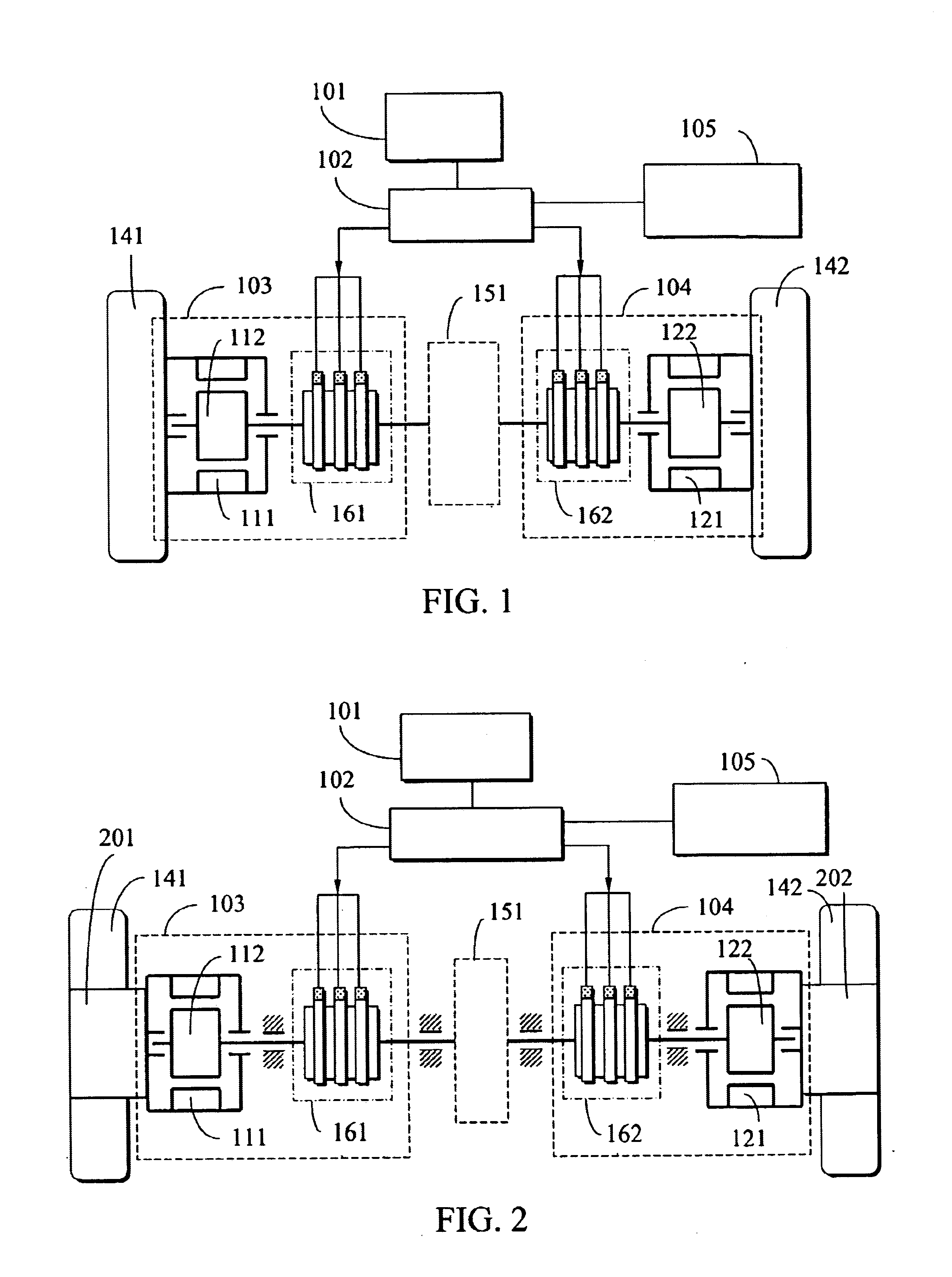 Repulsive differential driving double-acting type electrical machinery power system