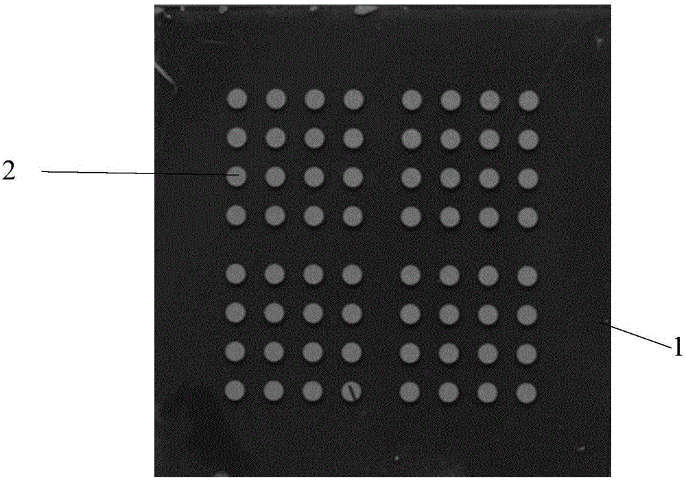 SERS substrate based on metal dot matrix, preparation method of SERS substrate and method for conducting Raman detection through SERS substrate