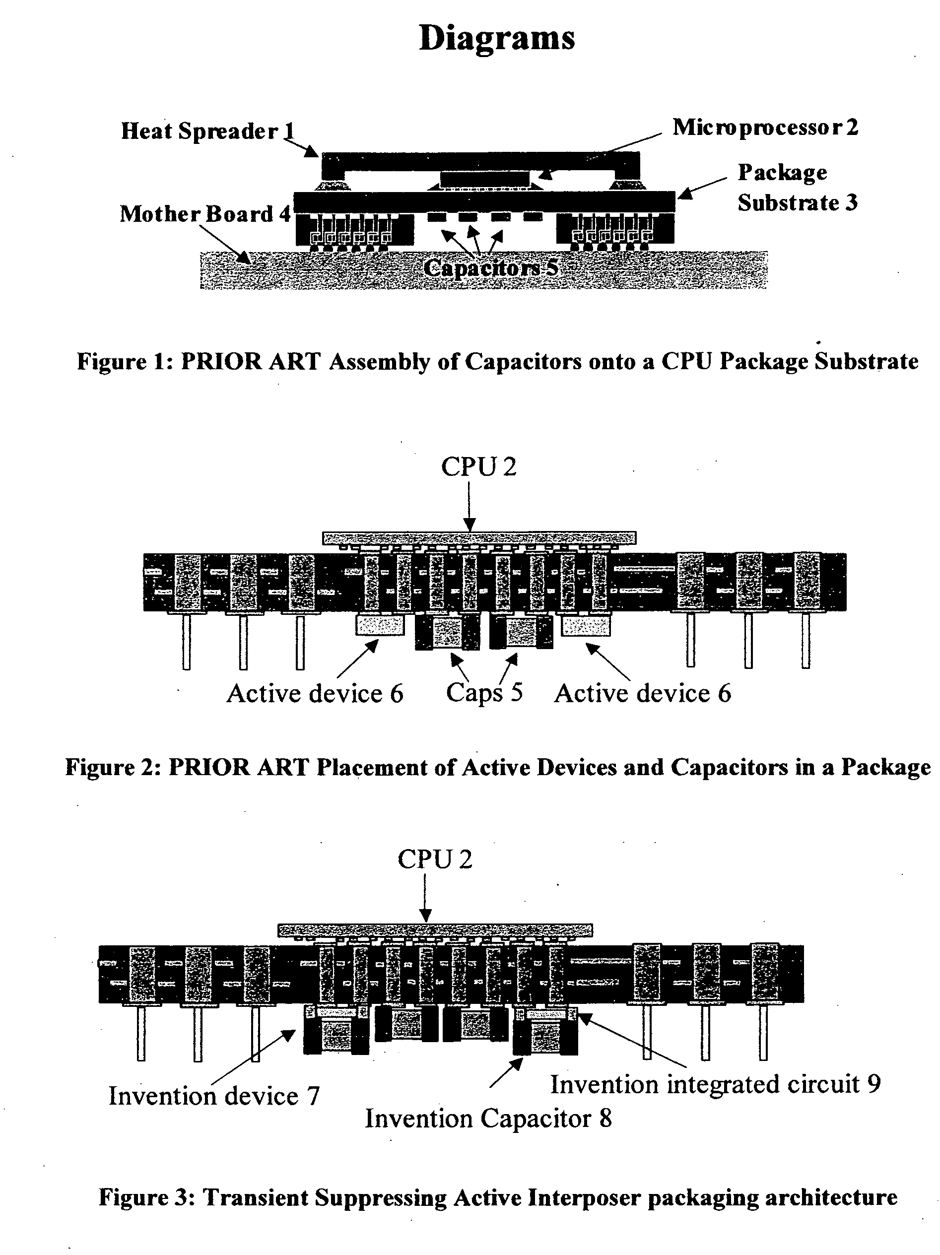 Voltage droop suppressing active interposer