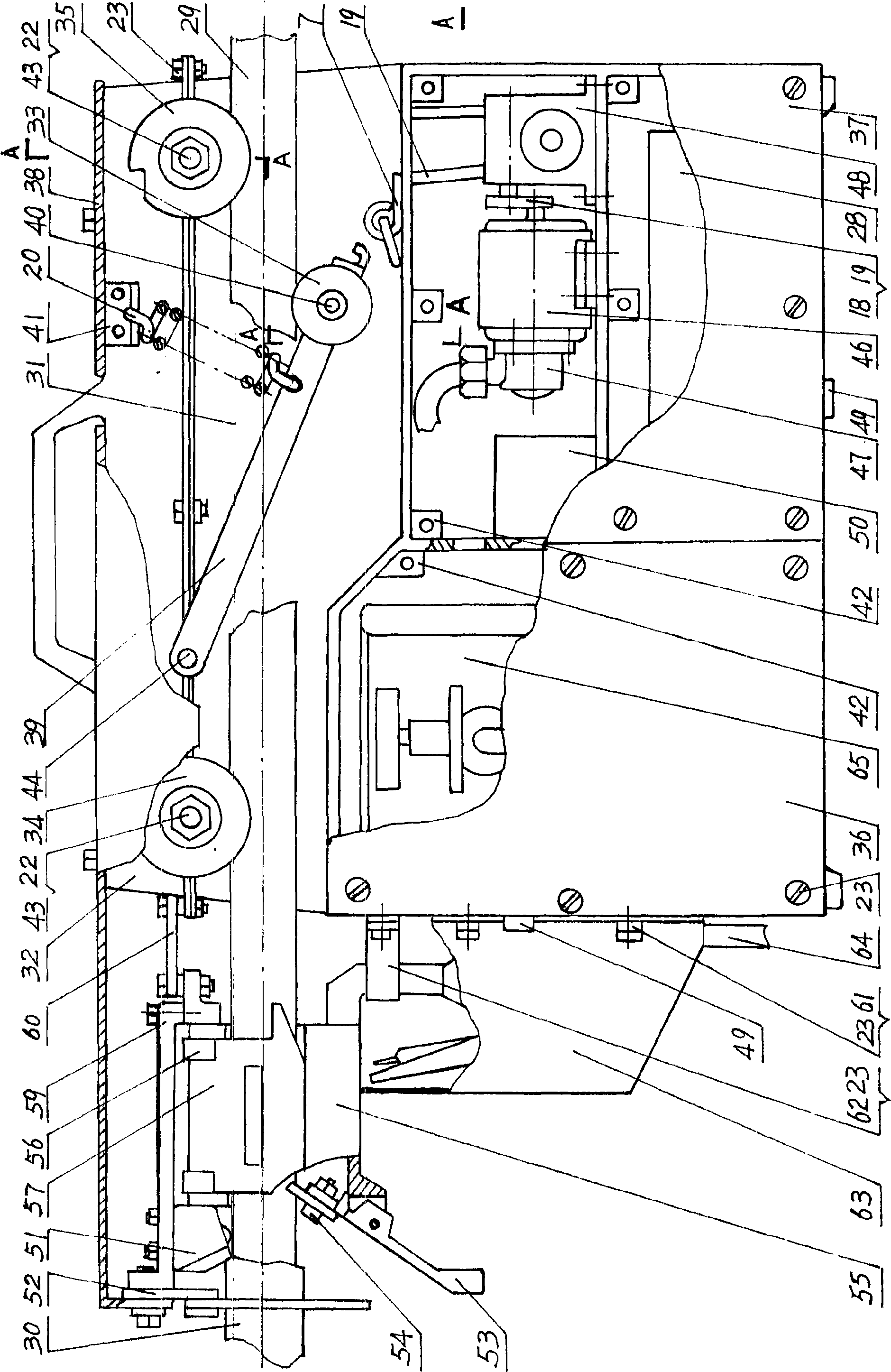 Aerial cable de-icing machine capable of being coated ice-sticking ice resistance agent