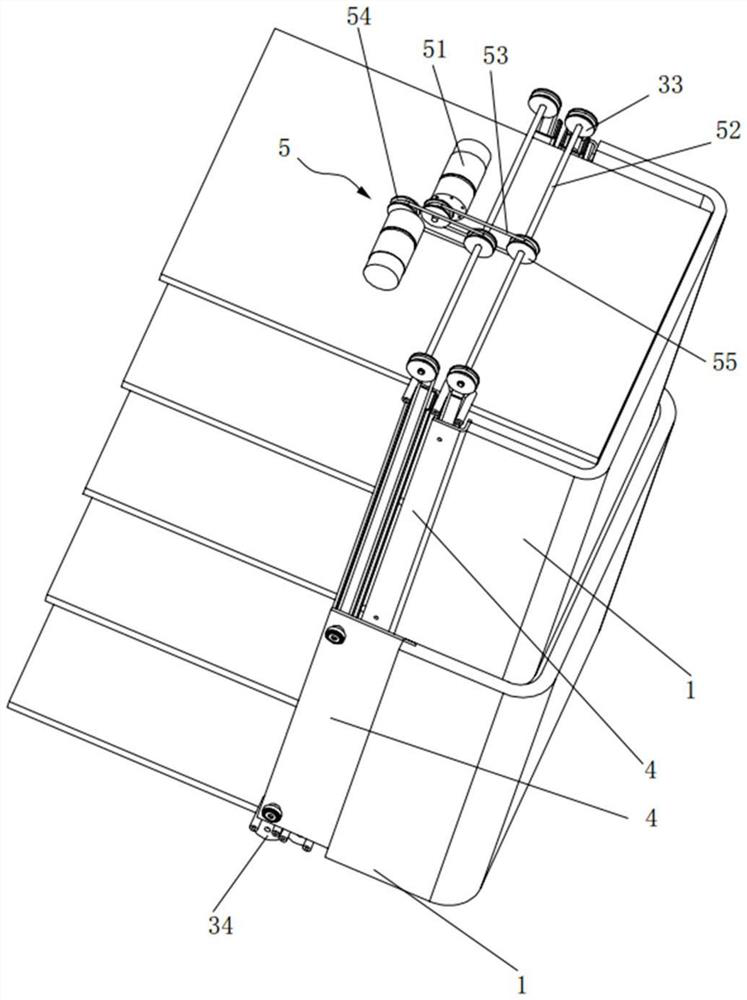 Warehouse lifting door and distribution robot