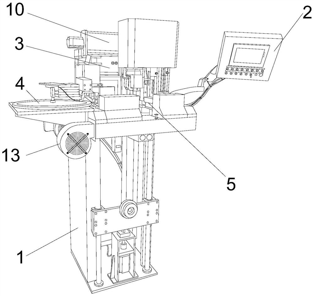 A diamond automatic welding frame