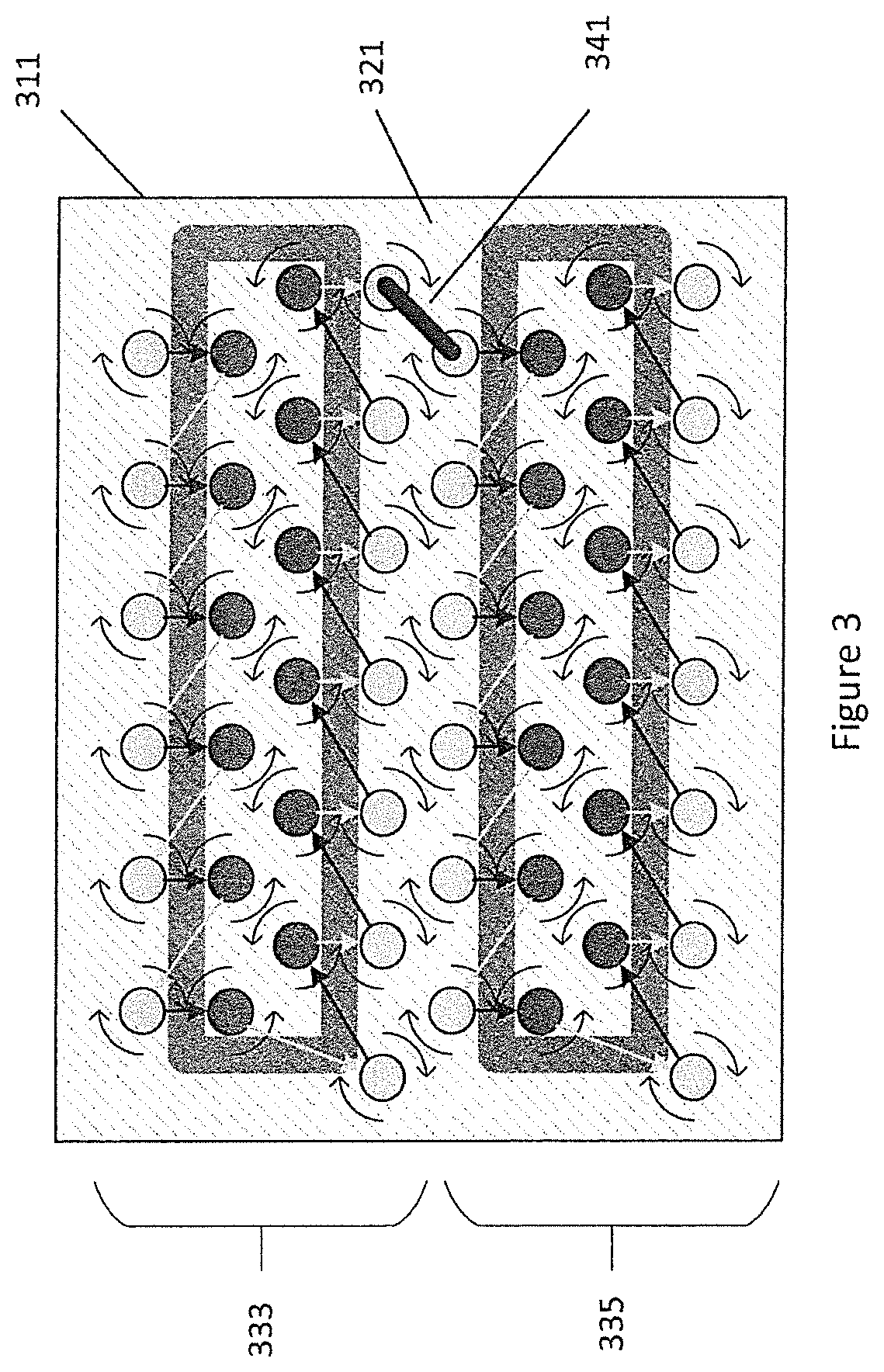 Switched power stage with integrated passive components