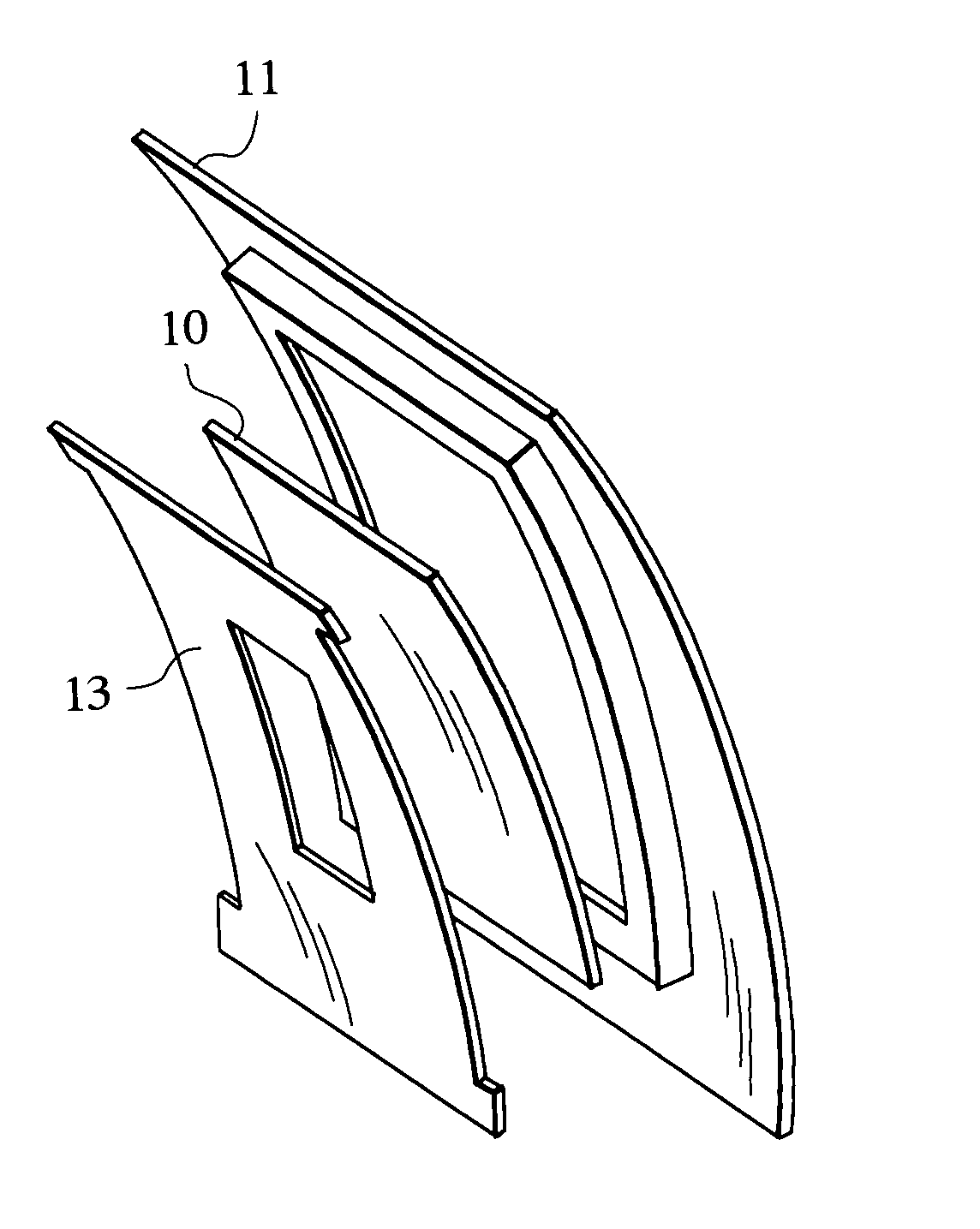 Embedded RF vertical interconnect for flexible conformal antenna